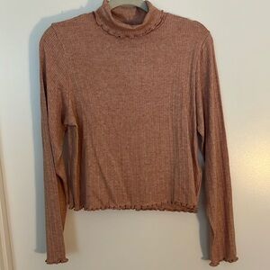 Madewell Cropped Long-Sleeve Turtleneck Top. Size XL. New with tag.